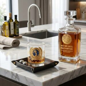 Knicks 2026 NBA Champions Whiskey Glass