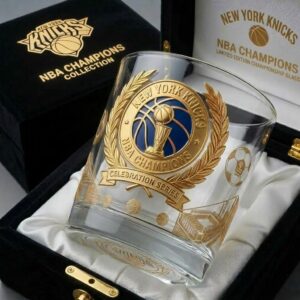 Knicks 2026 NBA Champions Whiskey Glass