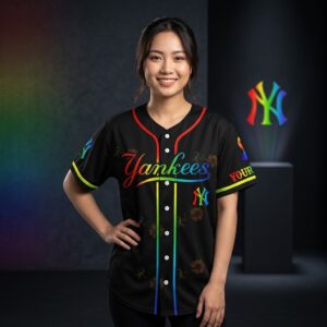 New York Yankees Cancer Awareness Month Baseball Jersey