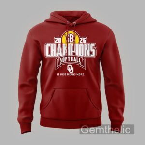 Oklahoma Sooners Softball Back-To-Back SEC Regular Season Champions Hoodie