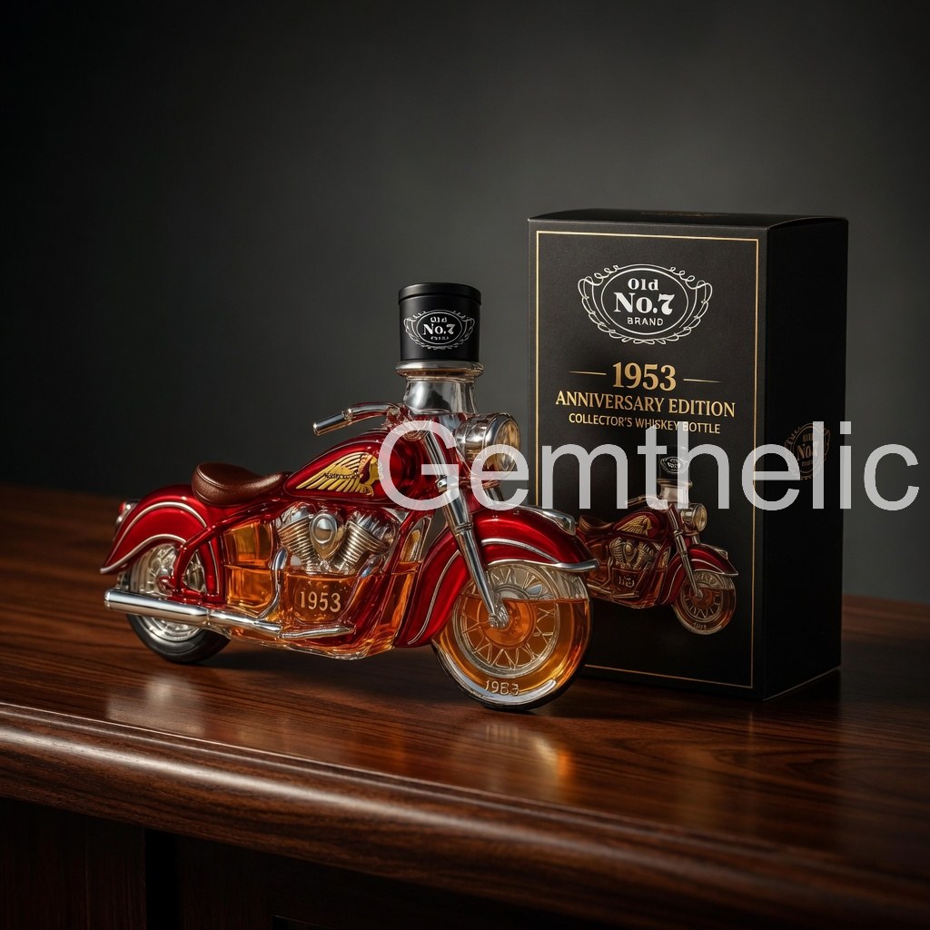 Old No. 7 Brand 1953 Anniversary Whiskey Bottle - Front View