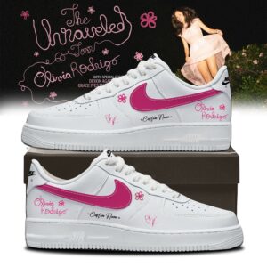 Olivia Rodrigo The Unraveled Tour Custom Nike Air Force 1 Sneakers