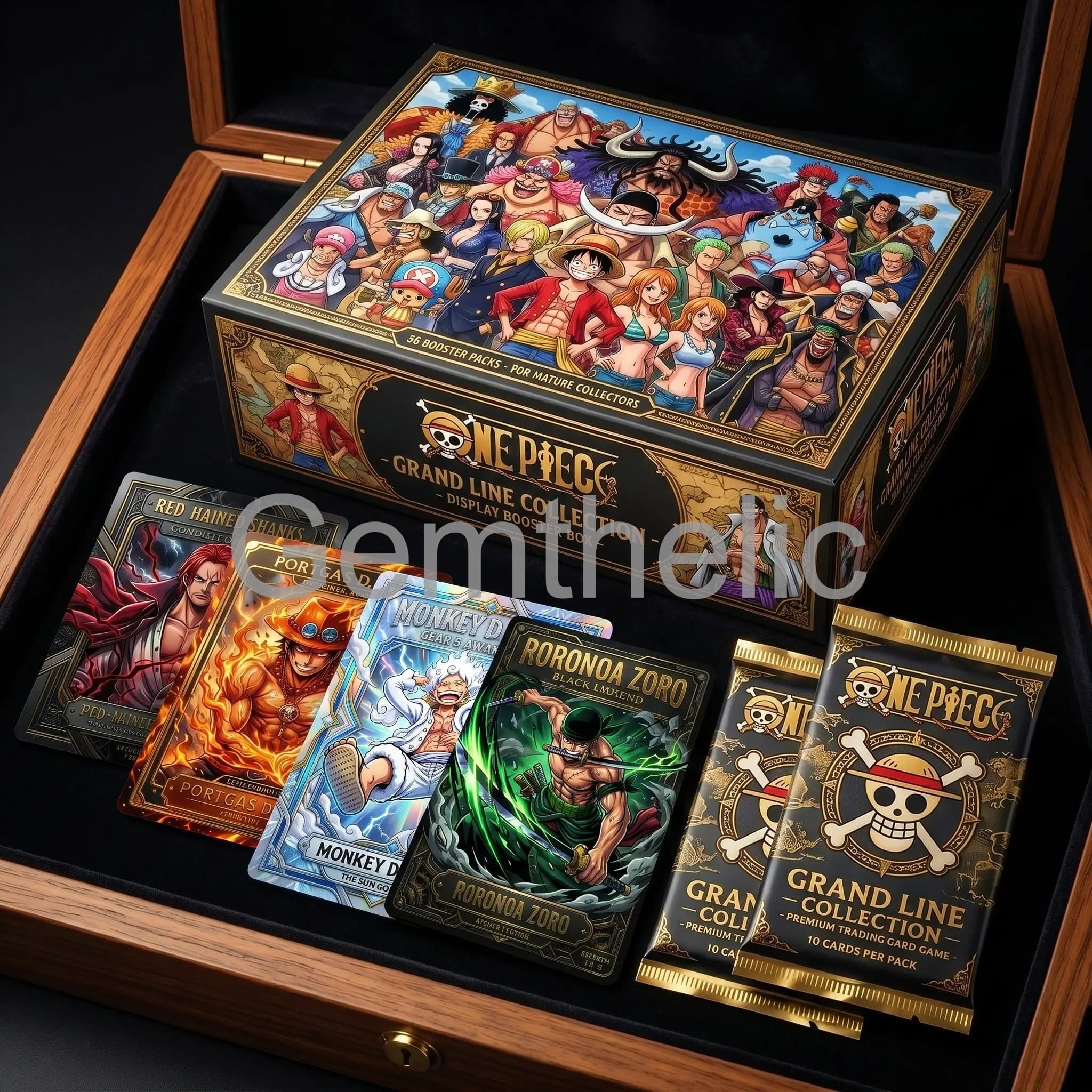 One Piece Grand Line Trading Cards - Front View