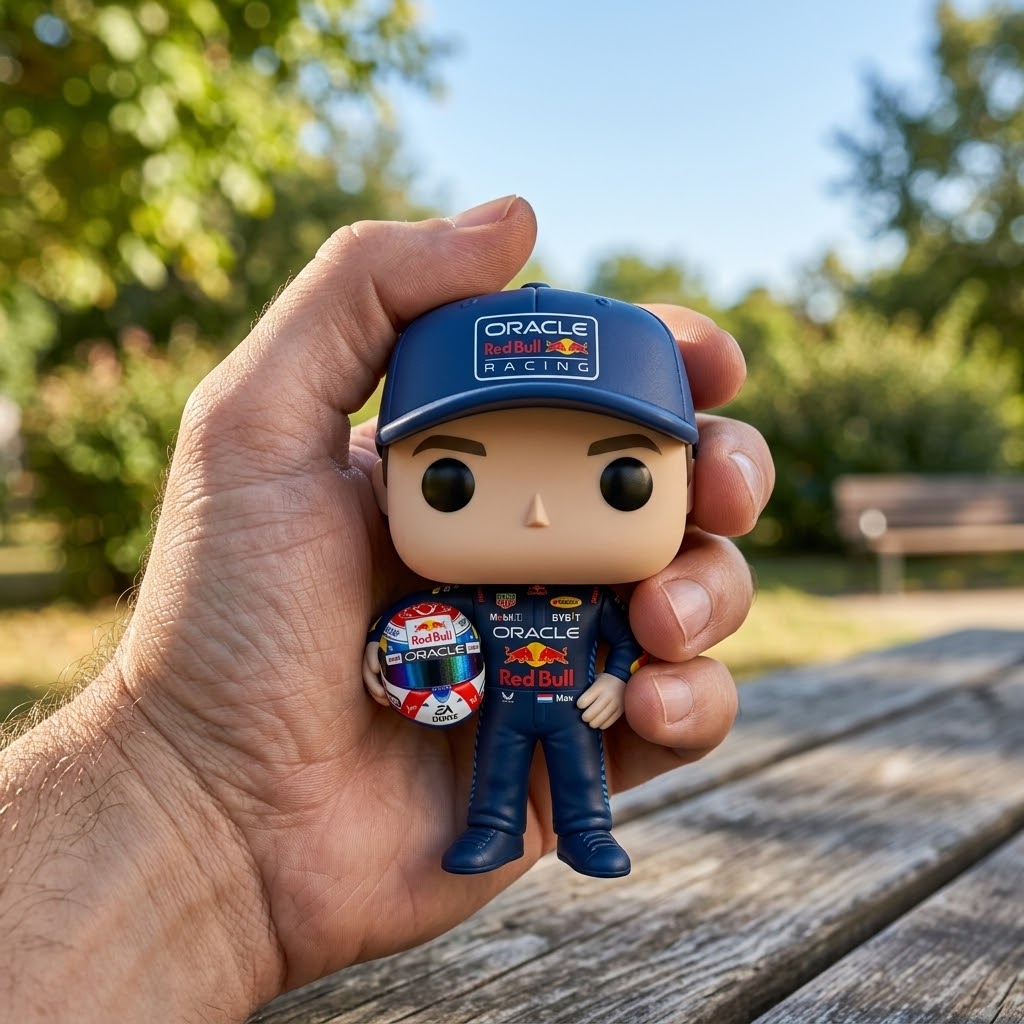 Oracle Red Bull Racing Max Verstappen Racing Funko Pop - Detail View
