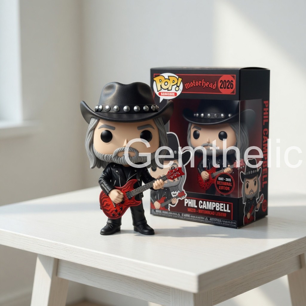 Phil Campbell Motörhead Commemorative Vinyl Figure - Detail View