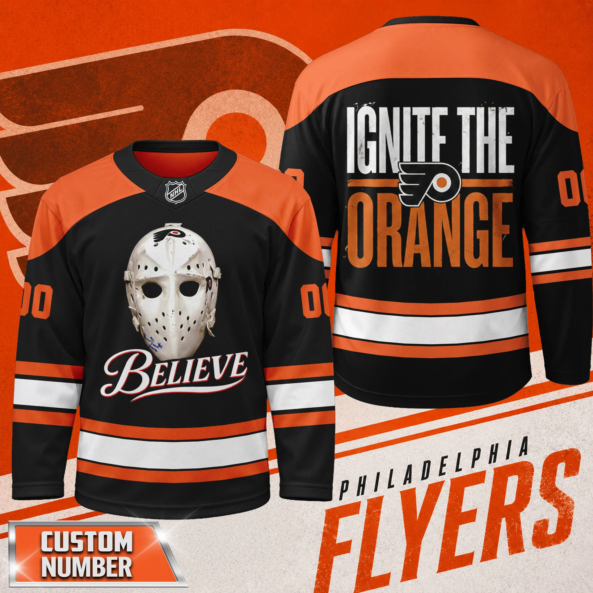 Philadelphia Flyers Vintage Jersey - Front View