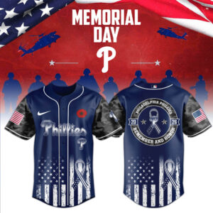 Philadelphia Phillies Memorial Day Remember Baseball Jersey