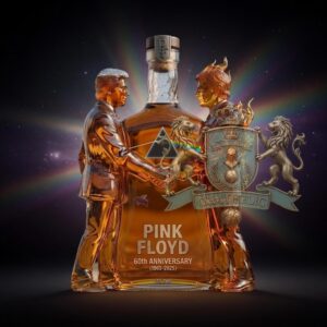 Pink Floyd 60th Anniversary Whiskey Bottle