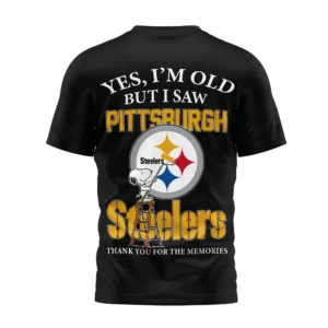 Pittsburgh Steelers Snoopy Yes I'm Old But I Saw T-Shirt