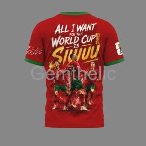 Cristiano Ronaldo World Cup Siuuu Celebration T-Shirt