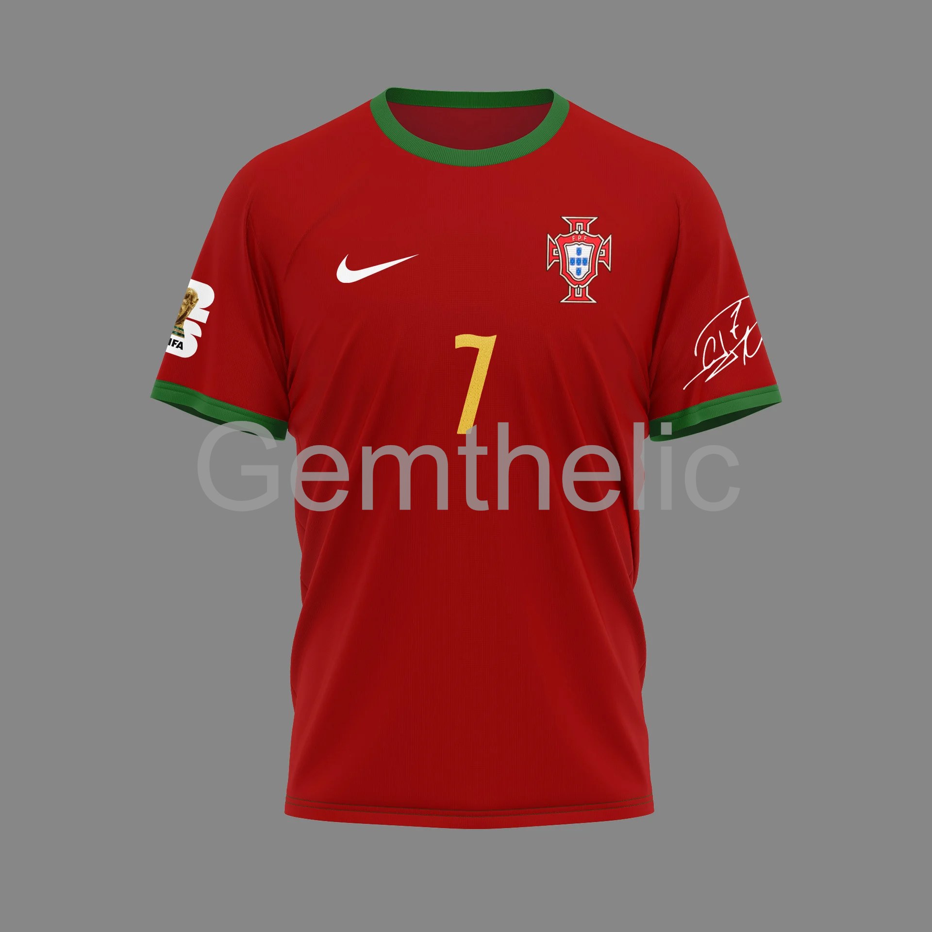 Cristiano Ronaldo World Cup Siuuu Celebration T-Shirt - Detail View
