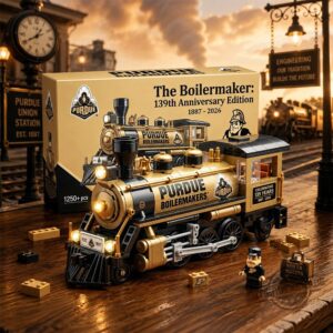 Purdue Boilermakers 139th Anniversary Building Blocks Train Set