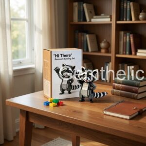 Raccoon "Hi There" Building Blocks Set