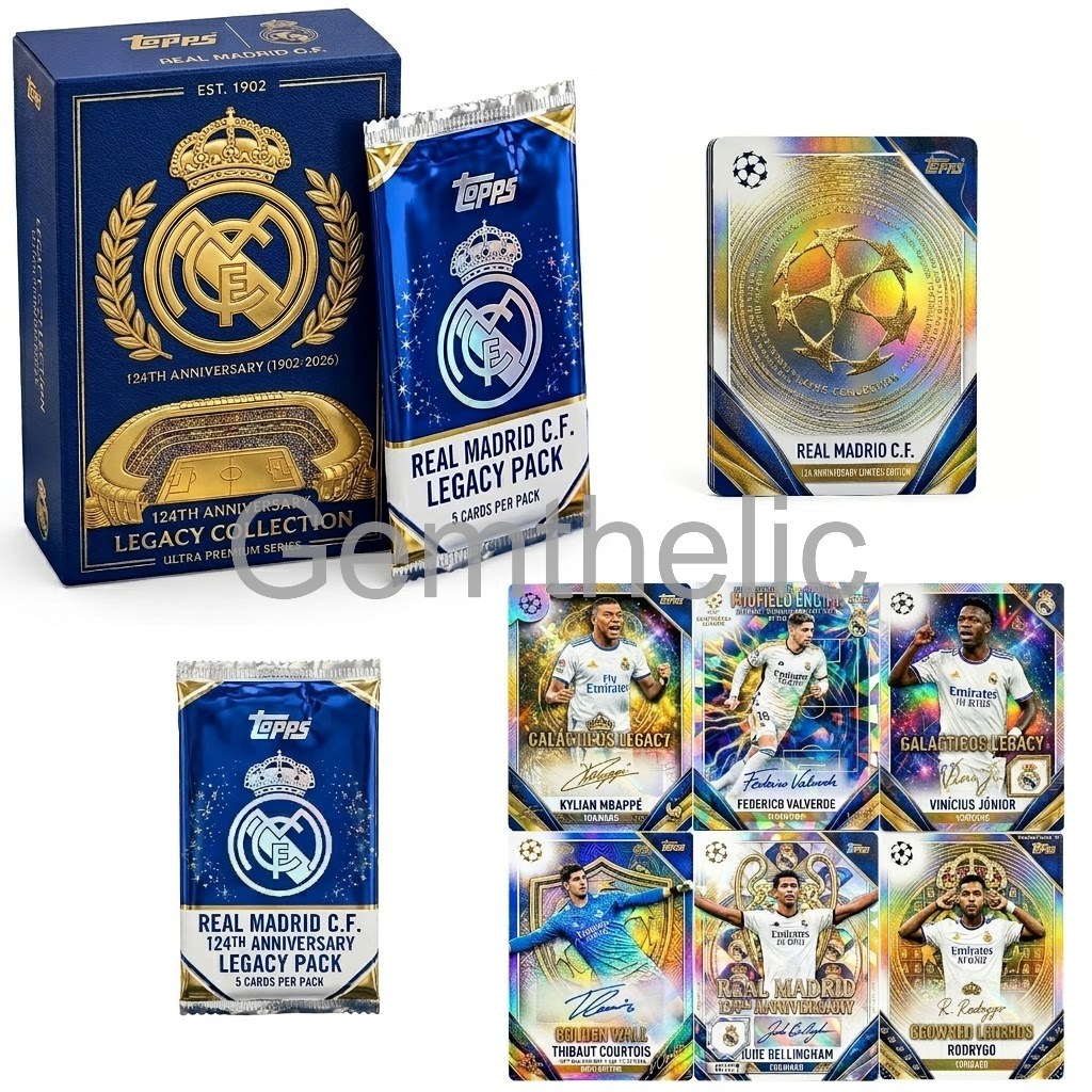 Real Madrid Club 124th Anniversary Trading Cards - Detail View