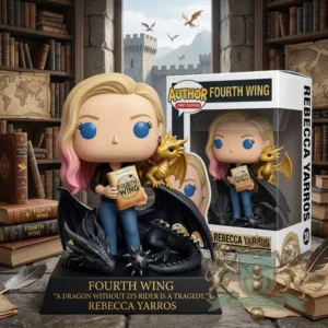 Rebecca Yarros Fourth Wing First Edition Dragon Quote Collectible Figure
