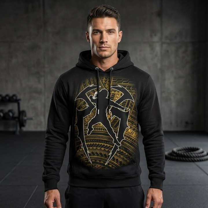 WWE Roman Reigns Tribal Chief Logo Hoodie - Detail View