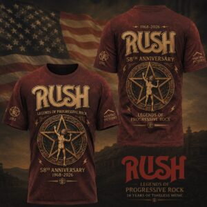 Rush 58th Anniversary 1968-2026 T-Shirt