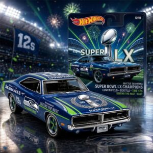 Seattle Seahawks Super Bowl LX Champions Hot Wheels Car