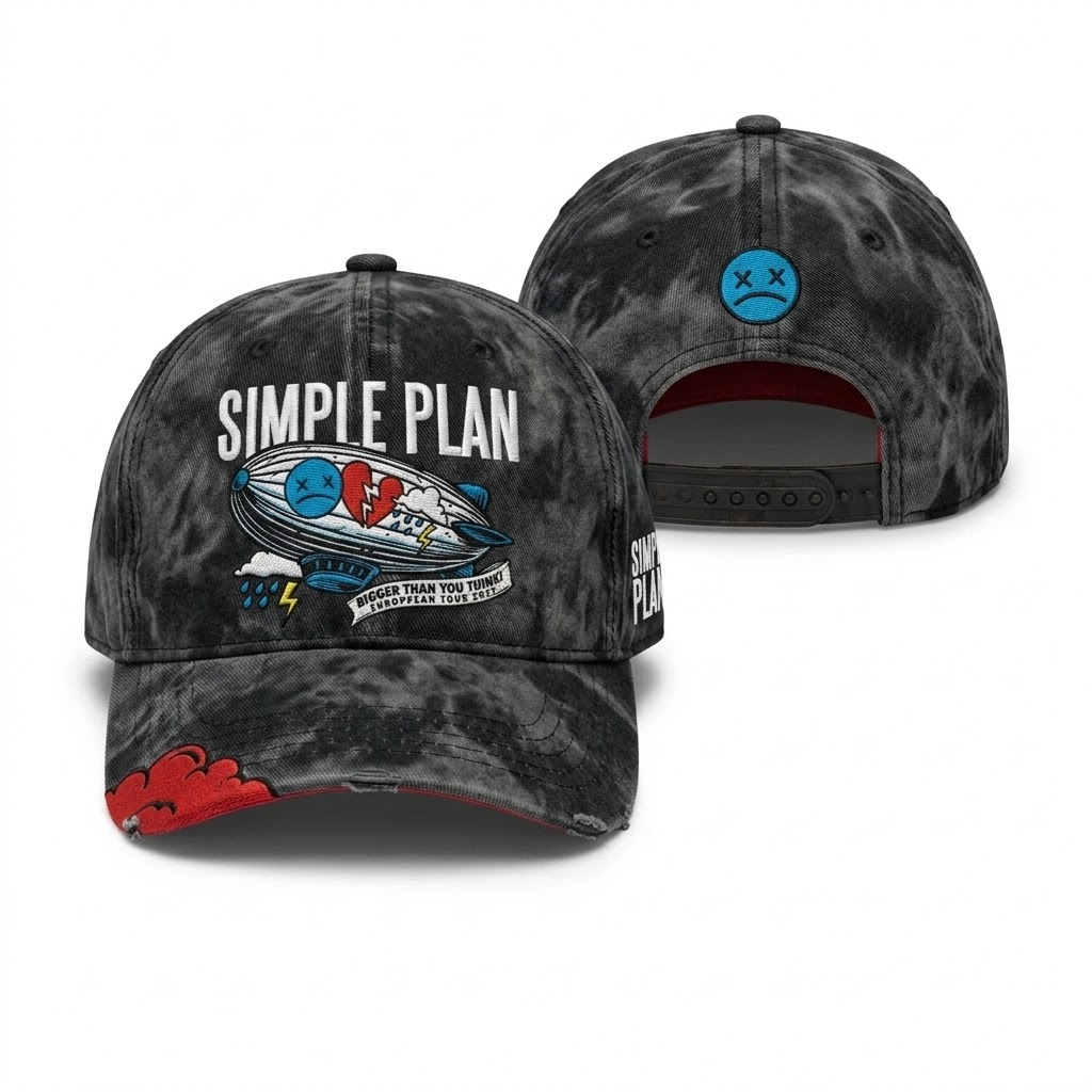 Simple Plan Bigger Than You Think Tour 2026 T-Shirt - Detail View