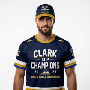 Sioux Falls Stampede Clark Cup Champions 2026 T-Shirt