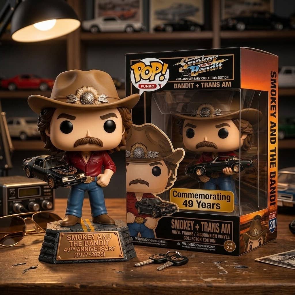Smokey and the Bandit 49th Anniversary Funko Pop Vinyl Figure - Front View