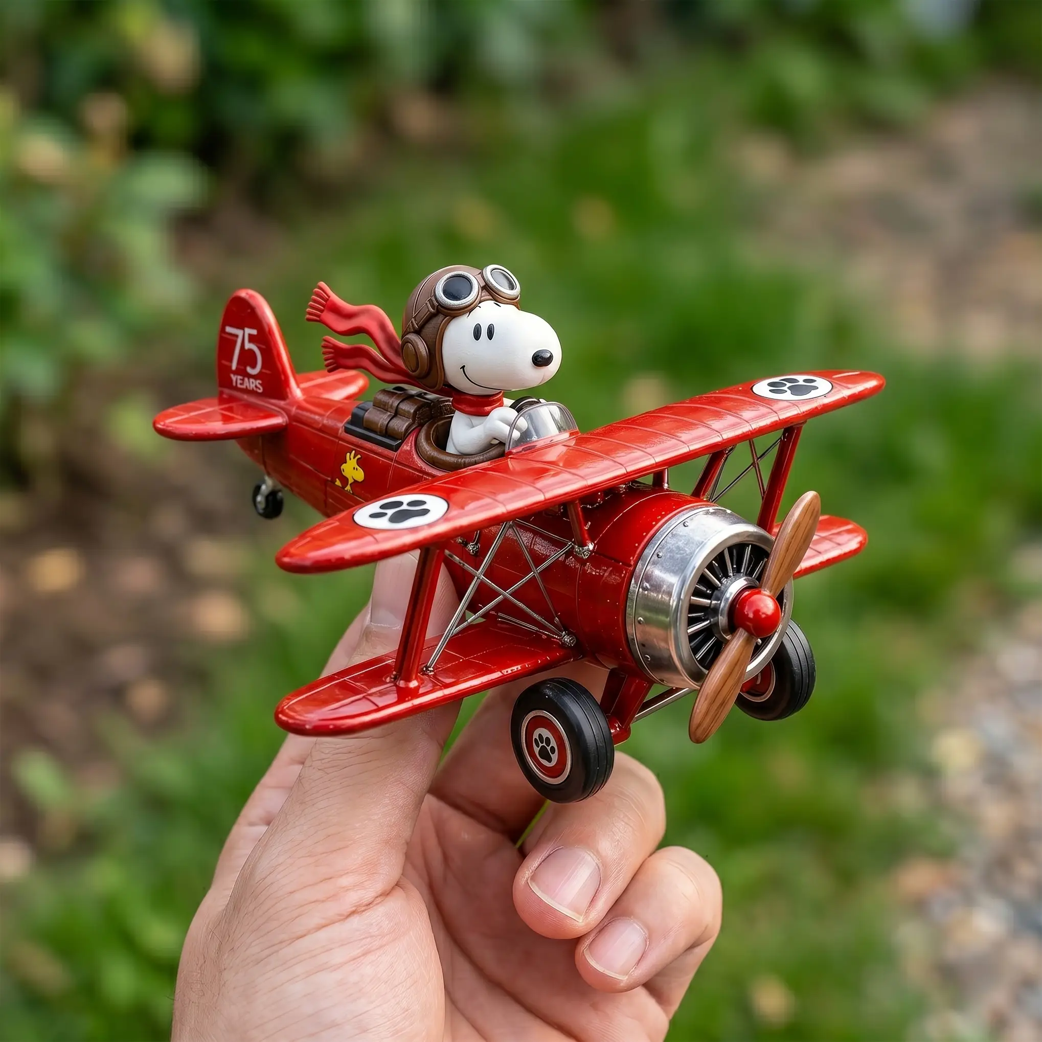 Snoopy 75th Anniversary Flying Ace Hot Wheels - Detail View