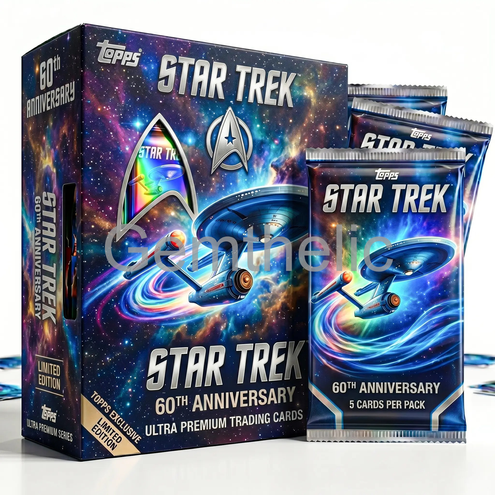 Star Trek 60th Anniversary Trading Cards - Front View