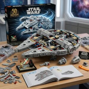 Star Wars 50th Anniversary Millennium Falcon Commemorative Brick Set