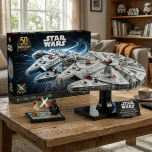 Star Wars 50th Anniversary Millennium Falcon Commemorative Brick Set