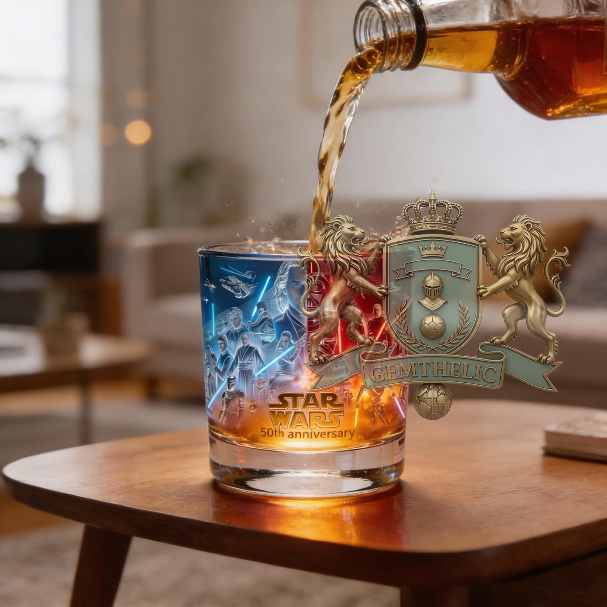 Star Wars 50th Anniversary Whiskey Glass - Detail View