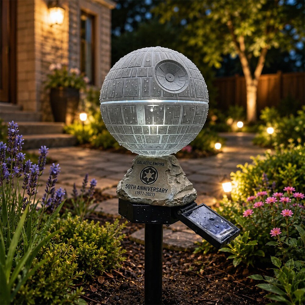 Star Wars Death Star 50th Anniversary Garden Light - Front View