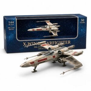 Star Wars X-Wing Starfighter 50th Anniversary 1:64 Scale Die Cast Metal Model