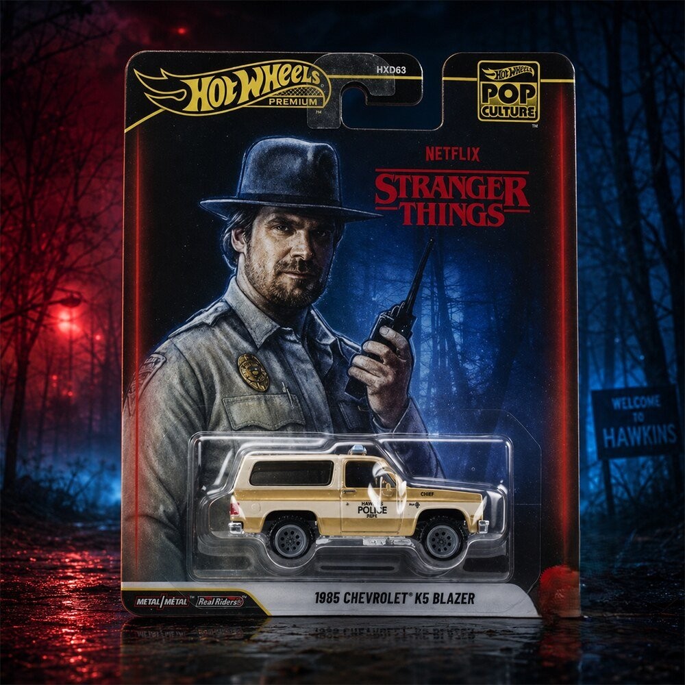 Hot Wheels Stranger Things 1985 Chevrolet K5 Blazer Pop Culture Die-cast Car - Front View