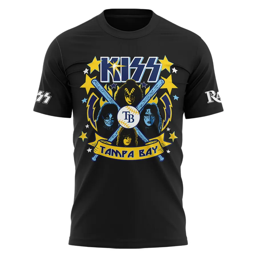 Tampa Bay Rays KISS Band 2026 T-Shirt - Detail View