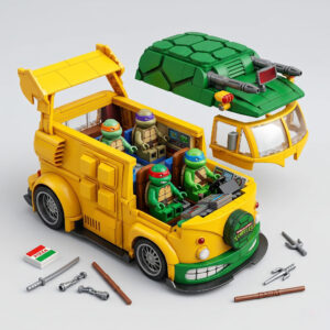 Teenage Mutant Ninja Turtles Party Wagon Building Block Set