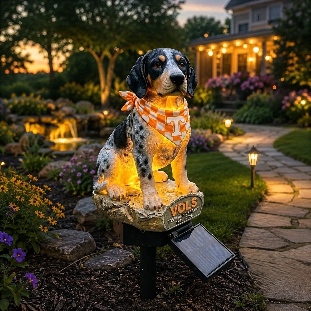 Tennessee Volunteers 135th Anniversary Garden Light - Front View