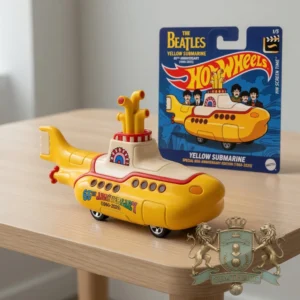 The Beatles Yellow Submarine 65th Anniversary Hot Wheels Toy Submarine