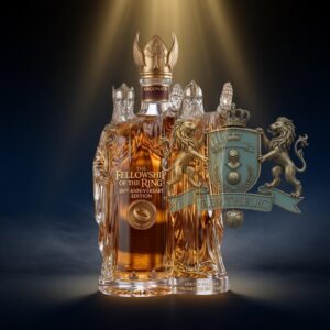 The Fellowship of the Ring 25th Anniversary Whiskey Bottle