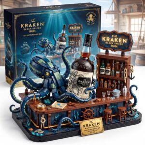 The Kraken Black Spiced Rum 2026 Collector Brick Set