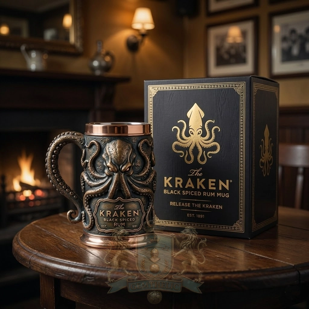 The Kraken Black Spiced Rum Est. 1891 Mug - Front View