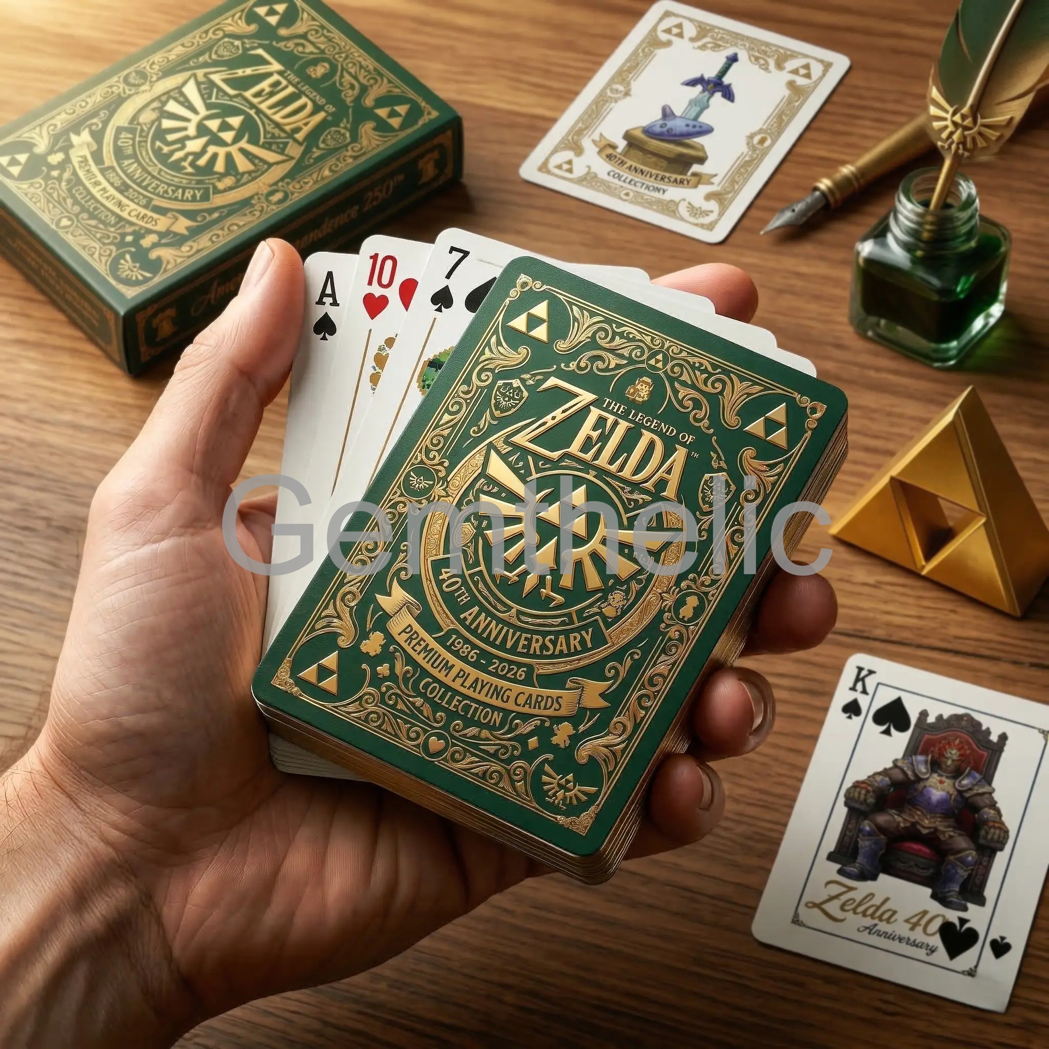 The Legend of Zelda 40th Anniversary Playing Cards - Front View