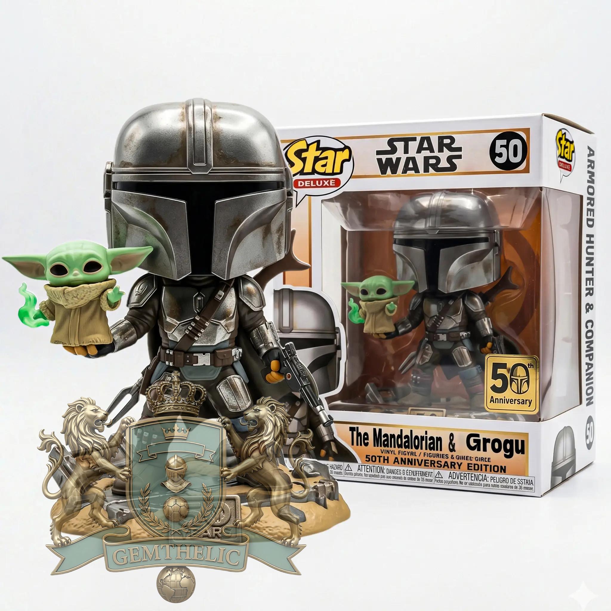 The Mandalorian and Grogu 50th Anniversary Vinyl Figure - Front View