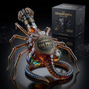 The Xenomorph The Prey Spiced Rum Collectible Bottle