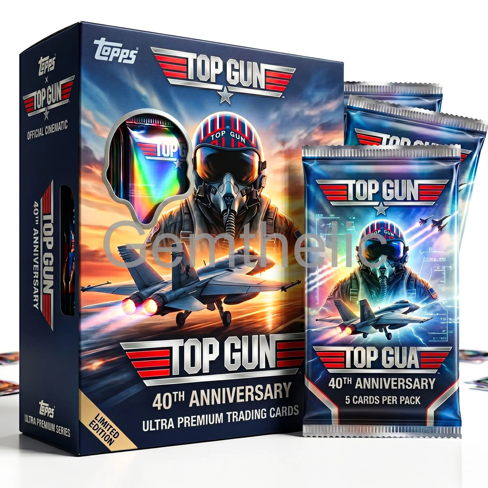 Top Gun 40th Anniversary Trading Cards - Front View