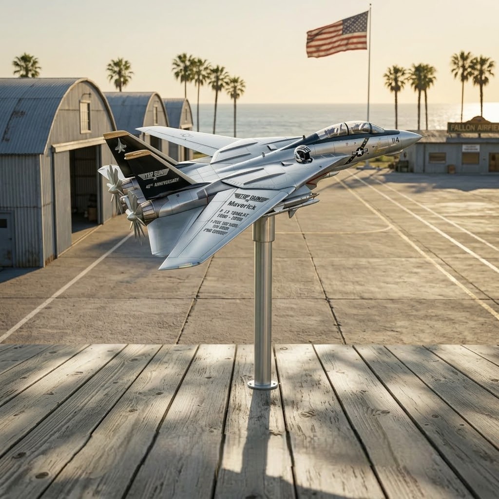 Top Gun Maverick 40th Anniversary F-14 Decades Aircraft Model - Detail View