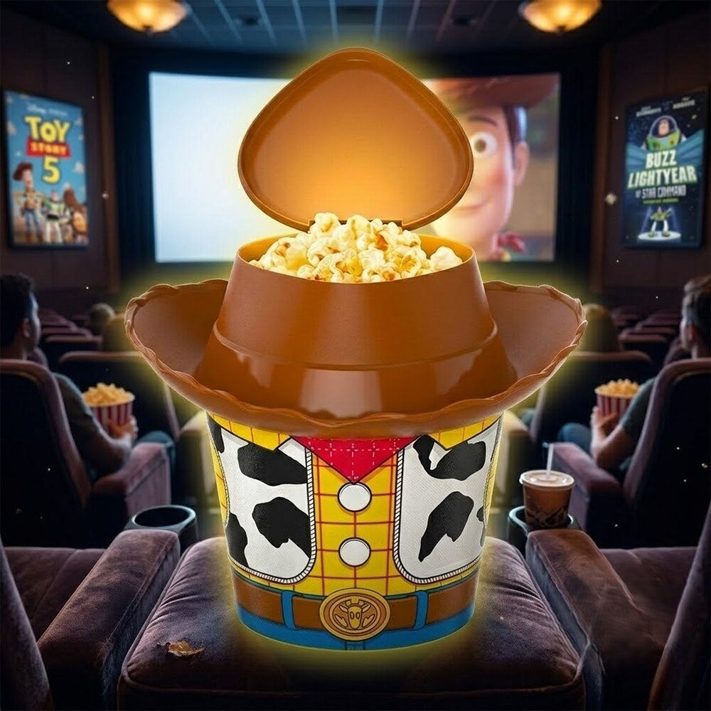 Toy Story Woody Cowboy Outfit Popcorn Bucket - Detail View