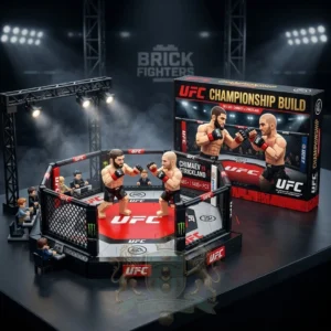 UFC 328 Chimaev vs Strickland Championship Build Building Set