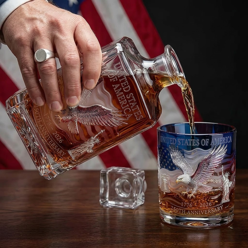 United States of America 250th Anniversary Whiskey Decanter Set