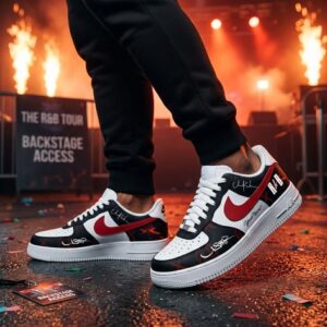Usher and Chris Brown R&B Music Custom Sneakers