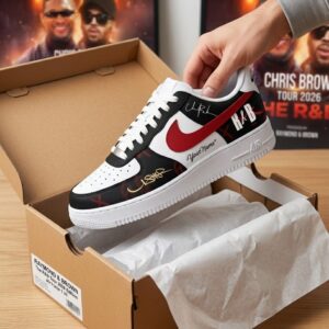 Usher and Chris Brown R&B Music Custom Sneakers